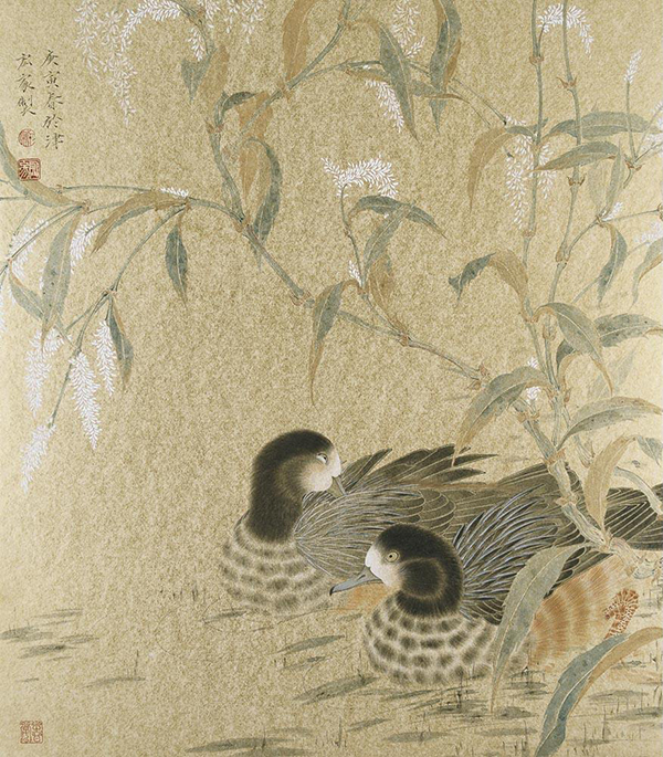 没骨画